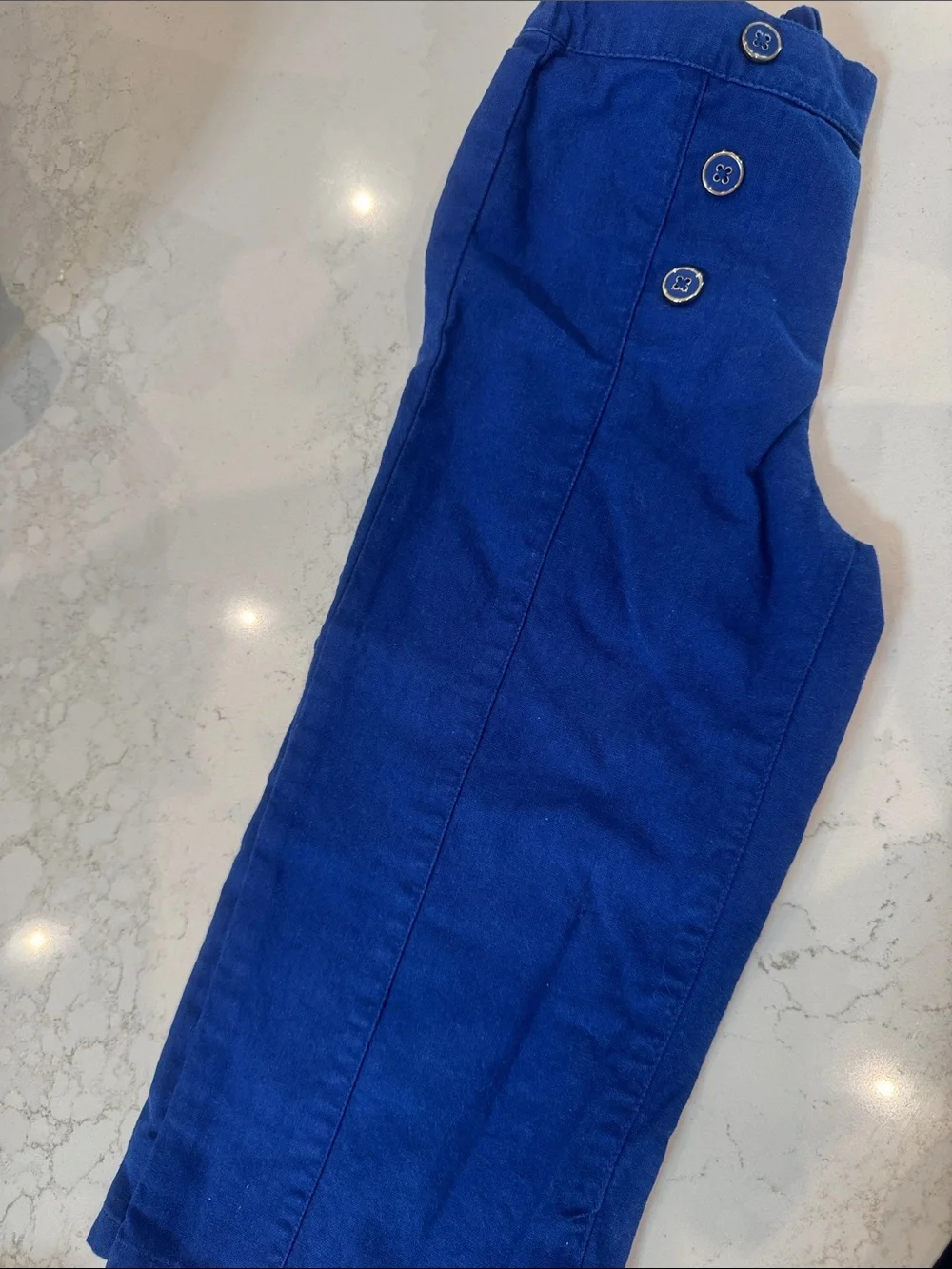 Gymboree Light Blue Embroidered Peplum Top with matching pants